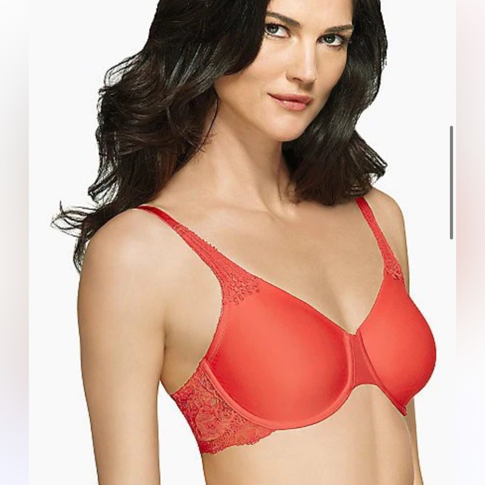 32D Wacoal Unlined orange bra - Picture 2 of 3
